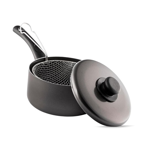 Chip pan with basket lid - &,