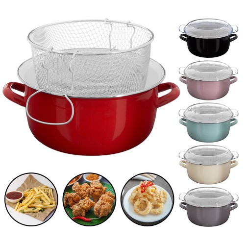 Deep fryer pot glass pyrex - deep,