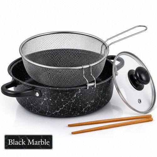 Non stick chip pan deep - non, fat