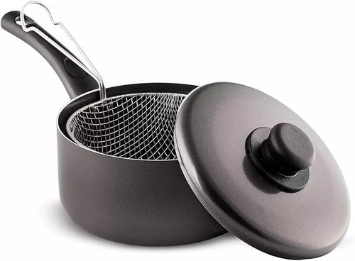 Aluminium non stick chip pan - chip,