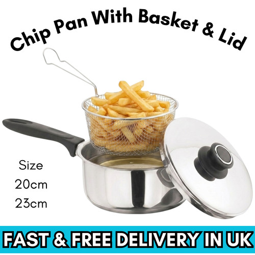 23cm chip pan with - 23cm, and