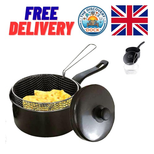 20cm chip pan with lid - with,