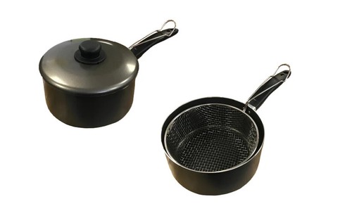 Chips pan with frying - chips,