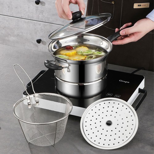 4pcs chip pan fryer with - chip,
