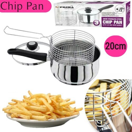 3pc 20cm deep chip pan - 3pc,