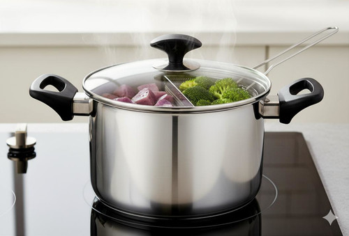 Chip pan with basket - chip, and