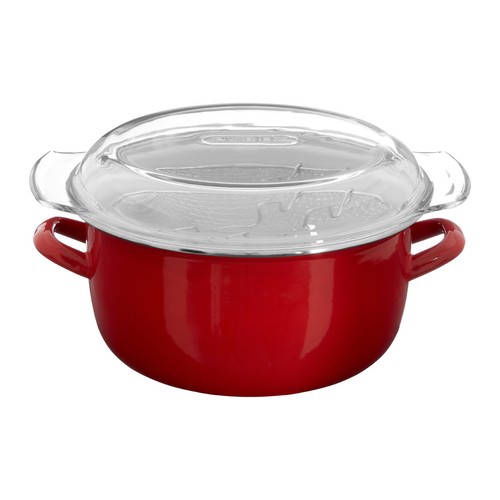 Deep fryer pot glass - deep, pyrex