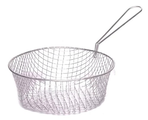 Chip pan basket long handle - basket,