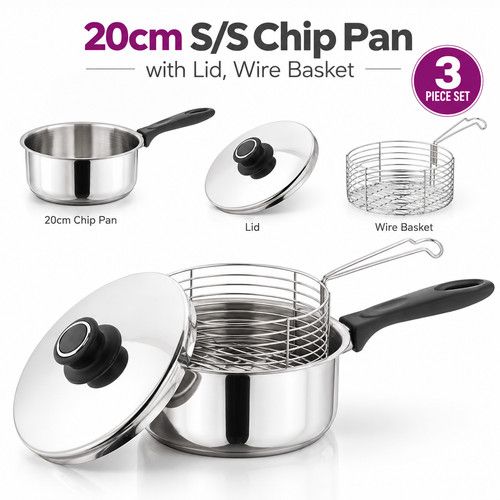 20cm stainless steel chip - steel,