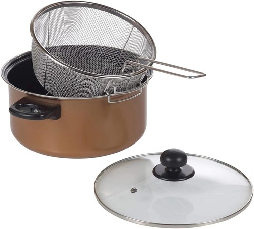 Copper 24cm chip - pan, fat