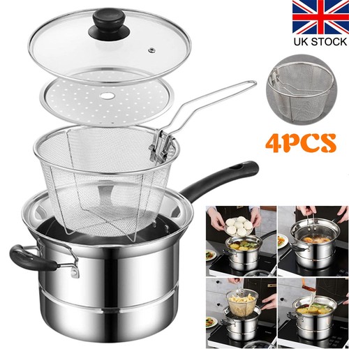 Non stick chip pan - deep, fat